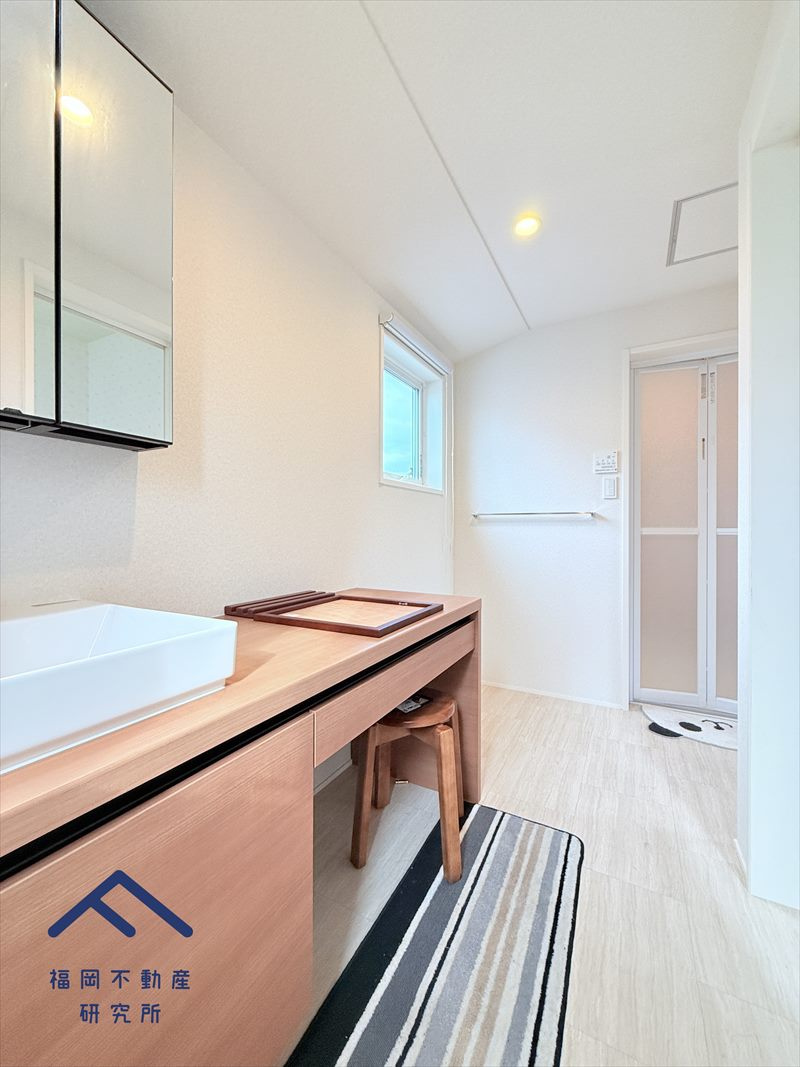 中央区地行３丁目　戸建ての独立洗面台