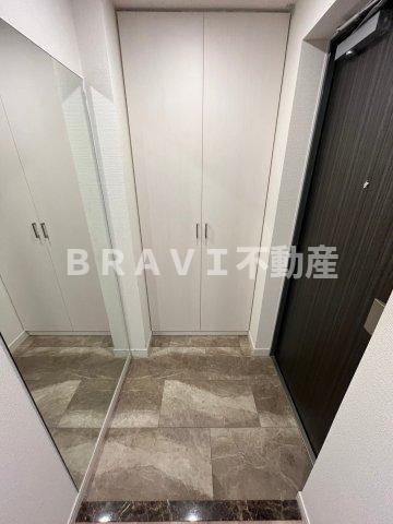 RISING Maison 本町橋（ライジングメゾンホンマチバシ）　BRAVI不動産の玄関|【RISING Maison本町橋】落ち着いた玄関です