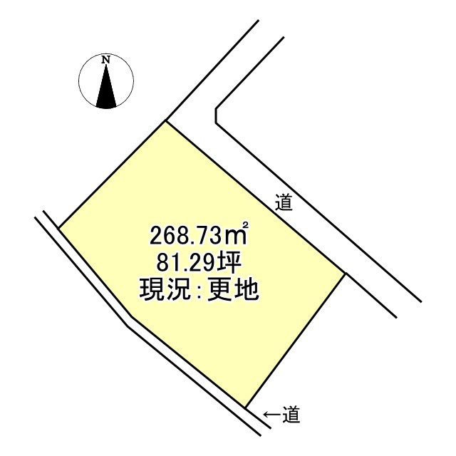 西条市神拝甲　売土地の土地図