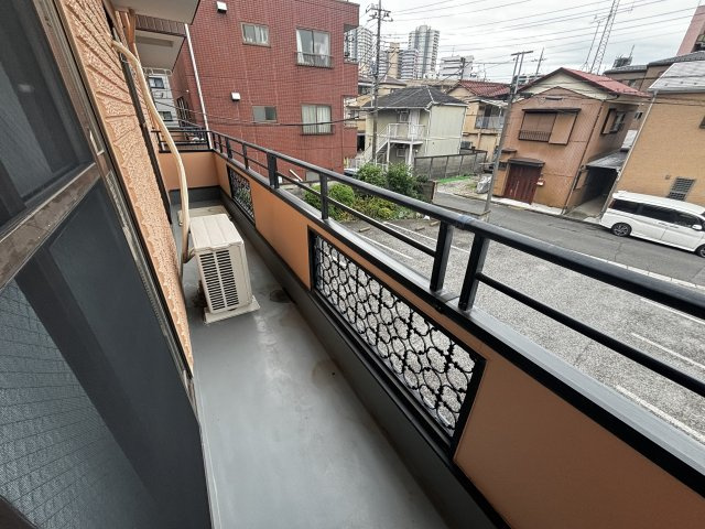 大野ハイツのバルコニー