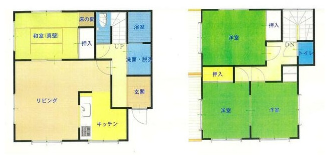 小山市大字間々田　中古戸建の間取り