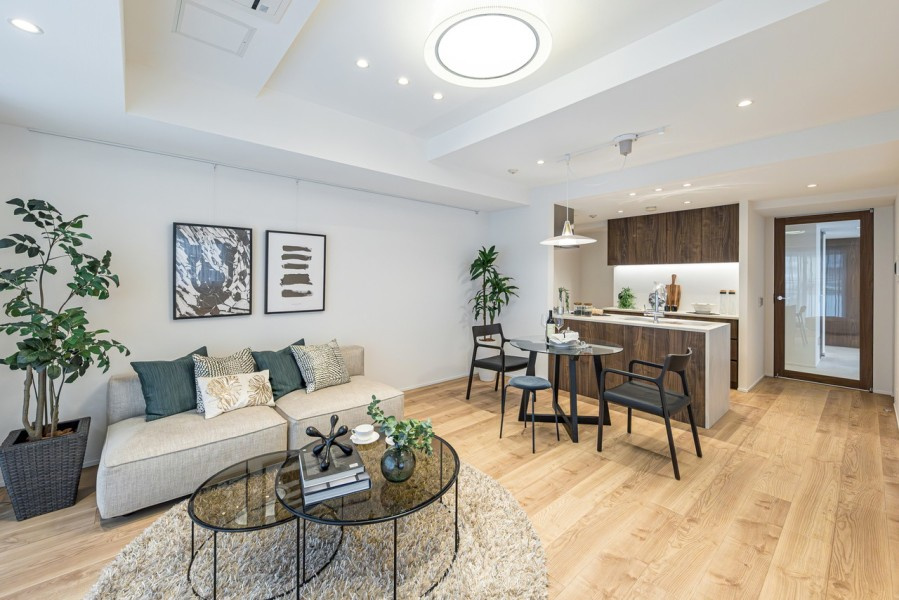 プラウド赤坂の居間・リビング