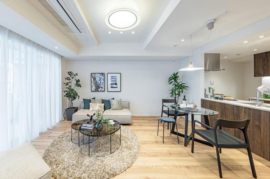 プラウド赤坂の居間・リビング