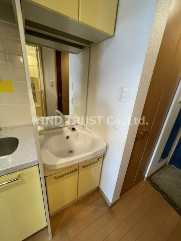 シャンティ千歳の洗面所|使いやすい洗面所です