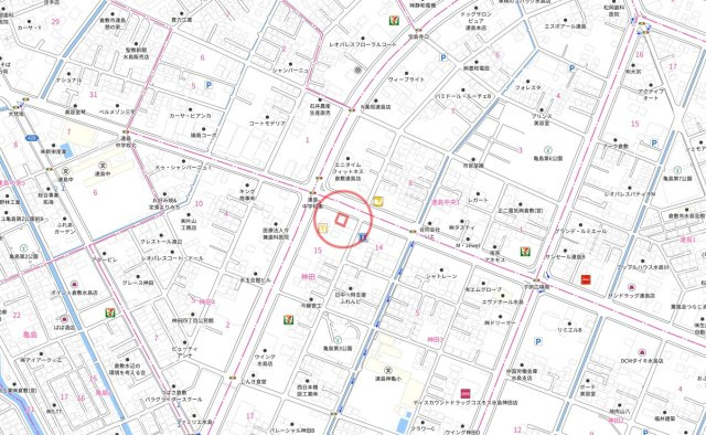 神田3丁目店舗事務所の地図