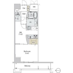 カスタリア新栄IIの間取り