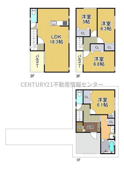 【その他】 | 市岡元町2丁目　建築条件付宅地 | ●建物参考プラン：１０４．５９平米　間取り：４ＬＤＫ　建物価格：１９８０万円