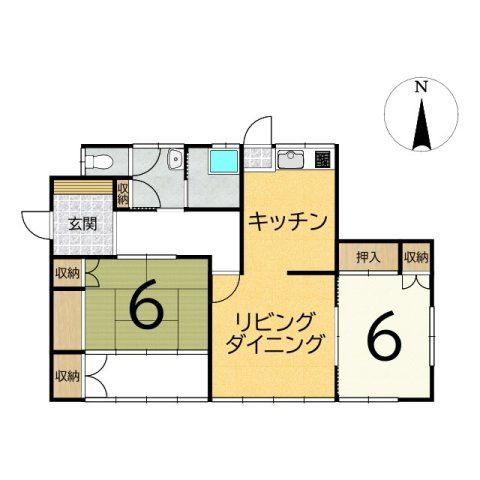 【中古】安曇野市穂高柏原の間取り