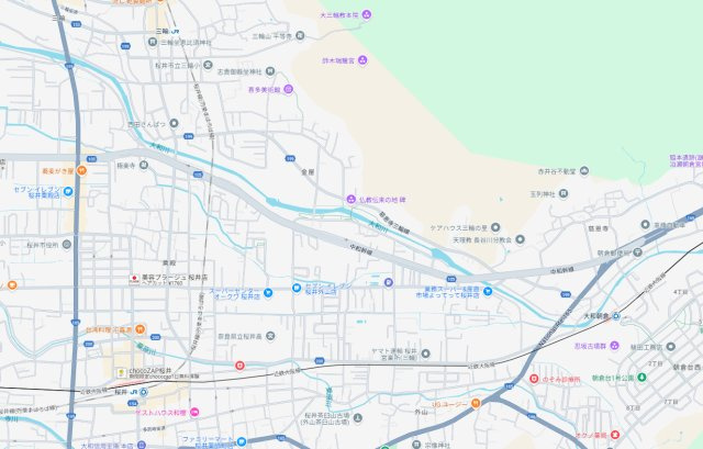 桜井市金屋　第6期　新築一戸建ての地図