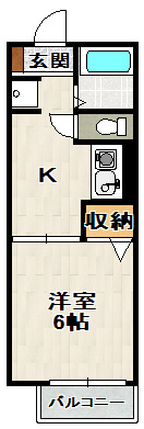 エステート小林の間取り