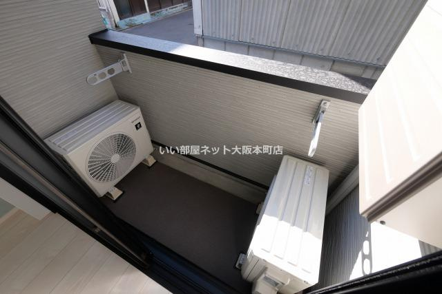 シャンティーハーバー九条のバルコニー