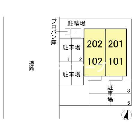 アンベリールの区画図|高崎、前橋エリアのお部屋探しはエンドスケープまで！お客様の理想お聞かせ下さい♪
