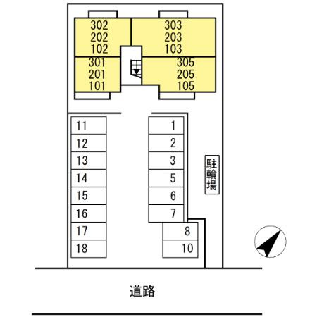 コンフォート桜の区画図