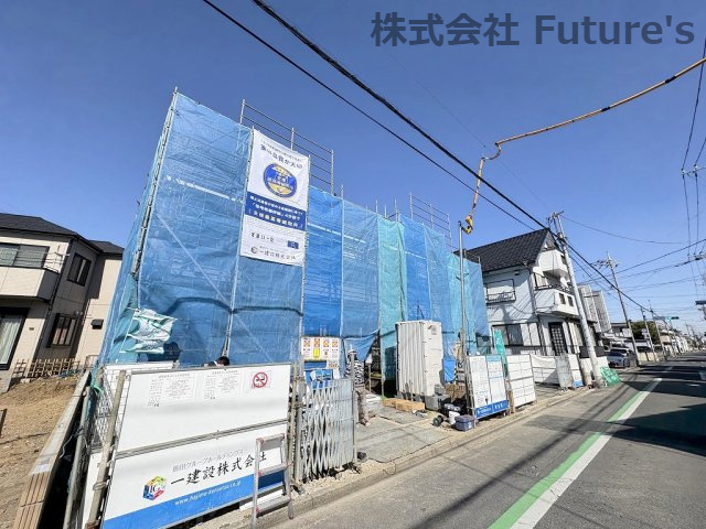 八潮市緑町　新築戸建　全2棟　1号棟の外観|八潮市緑町2丁目(全2棟)
全居室に収納付のオール洋室4LDK