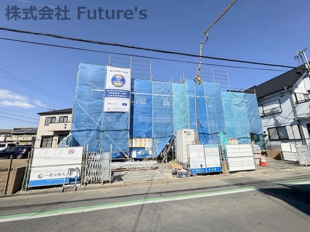 八潮市緑町　新築戸建　全2棟　1号棟の外観|現地の写真になります。