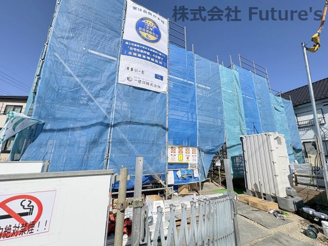 八潮市緑町　新築戸建　全2棟　1号棟の外観|現地の写真になります。