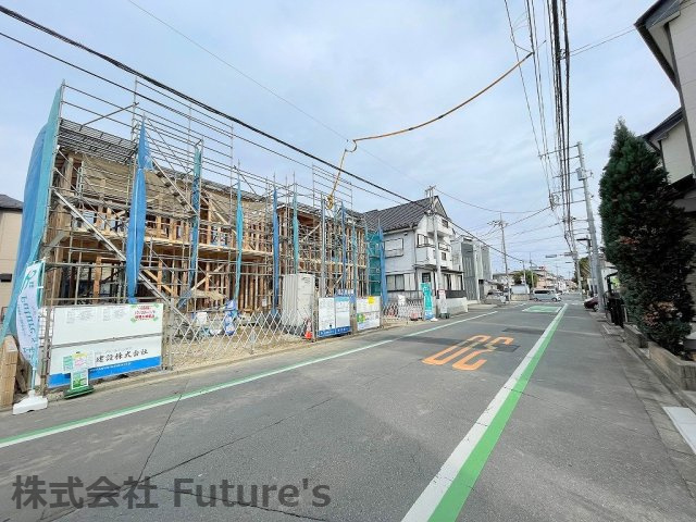 八潮市緑町　新築戸建　全2棟　2号棟の前面道路含む現地写真|前面道路含む現地写真です。