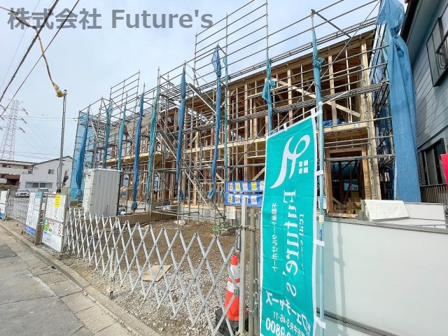 八潮市緑町　新築戸建　全2棟　2号棟の外観|現地の写真になります。