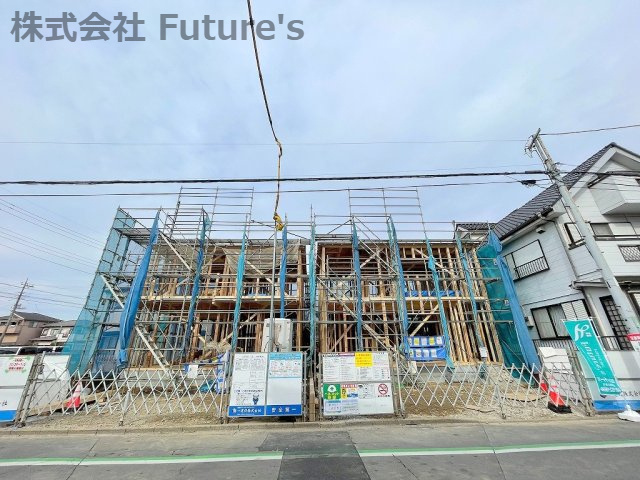 八潮市緑町　新築戸建　全2棟　2号棟の外観|現地の写真になります。