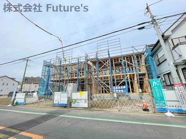 八潮市緑町　新築戸建　全2棟　2号棟の外観|現地の写真になります。