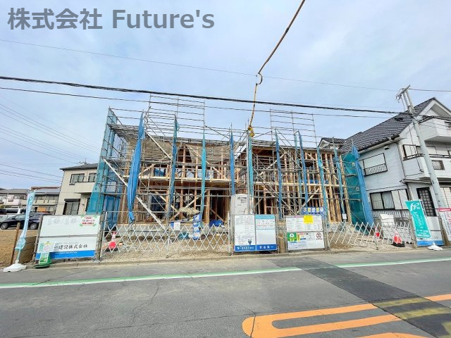 八潮市緑町　新築戸建　全2棟　2号棟の外観|現地の写真になります。