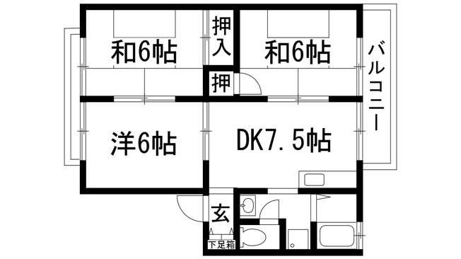 【間取り】 | 池尻ハイツ