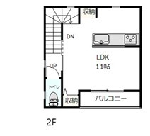 【参考プラン】 | 高槻市日向町　建築条件付き土地 | プラン2階　間取り