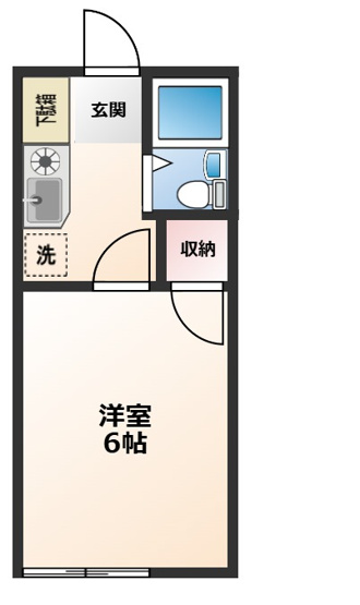 【間取り】 | ハイツ東雲