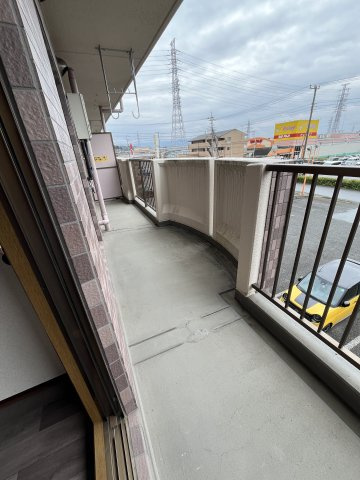 コーポラス水口のバルコニー