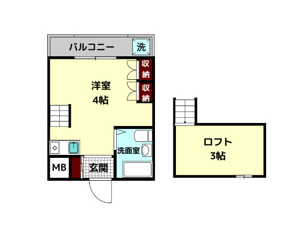 シングルモアの間取り