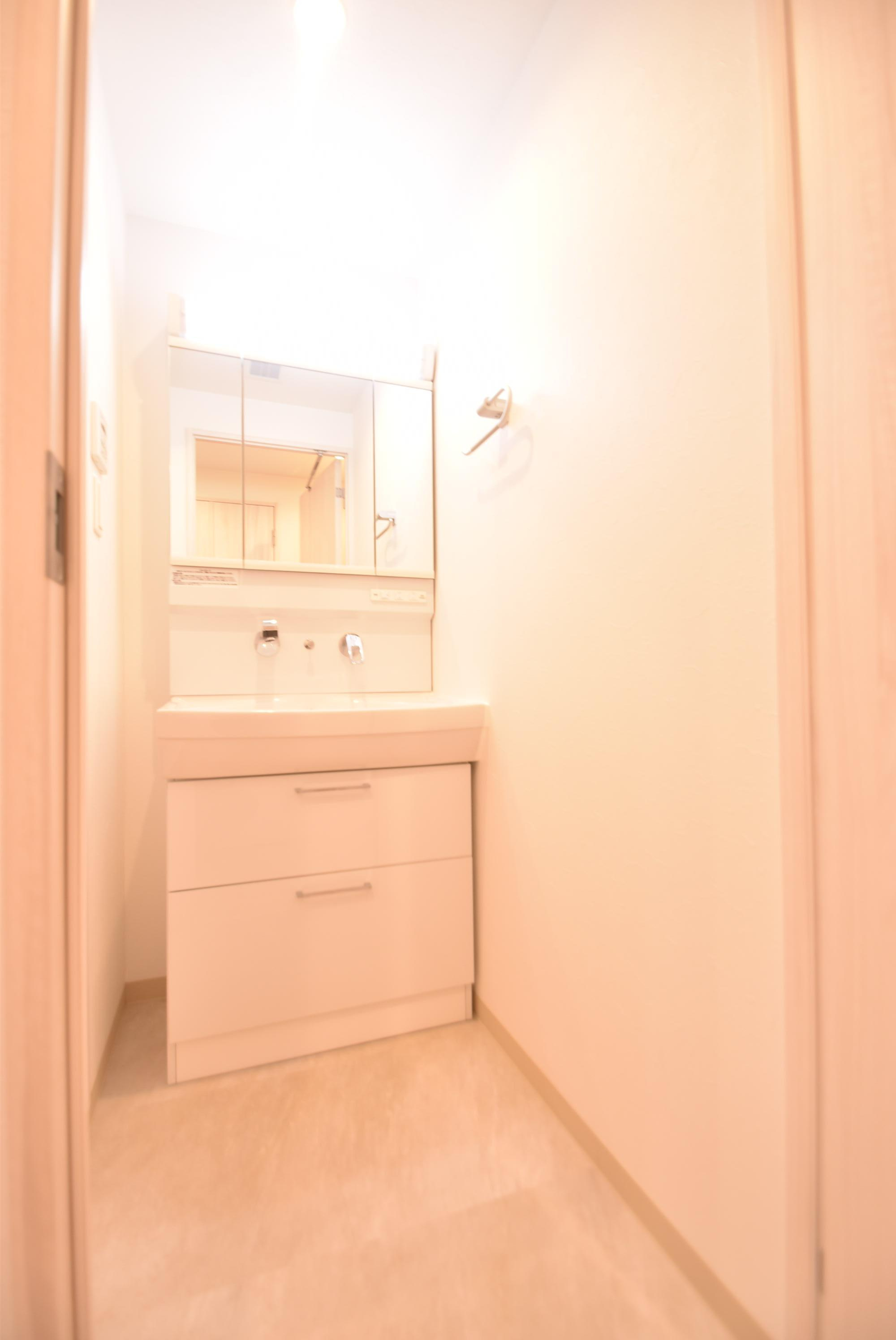 大阪市城東区中央３丁目の賃貸マンションの洗面所