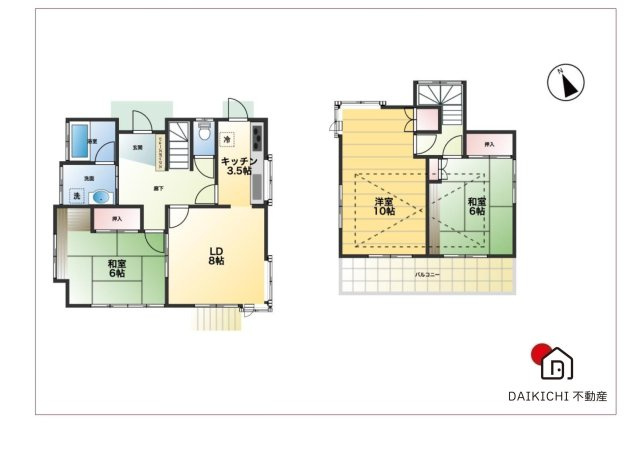 【間取り】 | 桶川市下日出谷　中古戸建