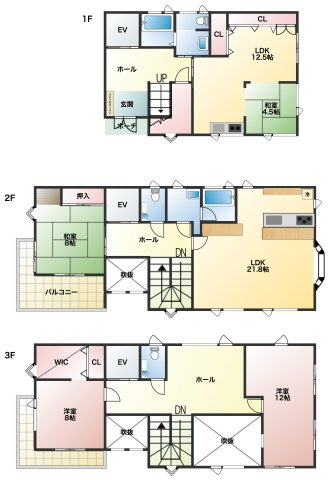 八戸市長根3丁目の間取り