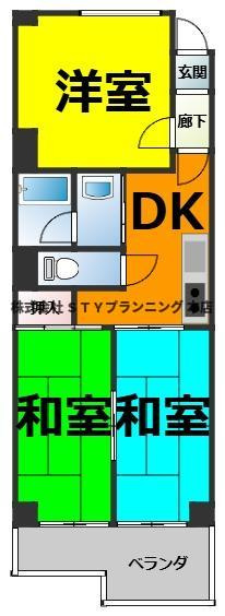 仲介手数料０円！第二日吉ビルの間取り