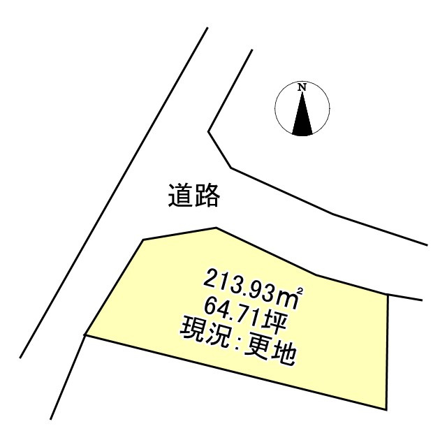 西条市洲之内甲　売土地の土地図