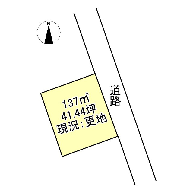 西条市喜多川　売土地の土地図