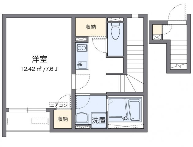 【間取り】 | クレイノやよい | 代表的な間取のため実際の間取とは異なる場合があります
