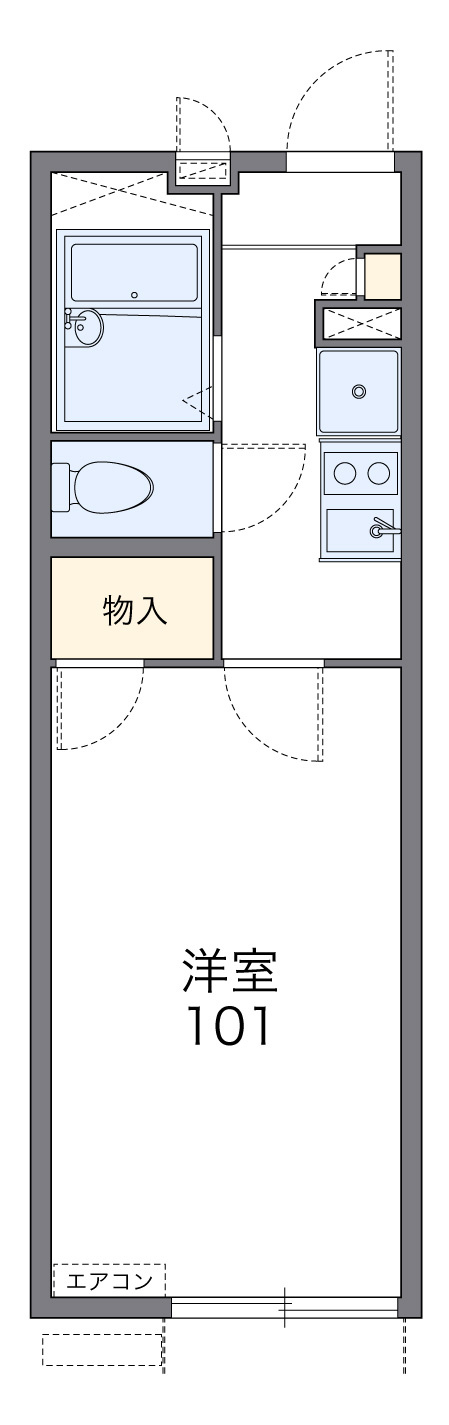 レオパレス富田林西の間取り