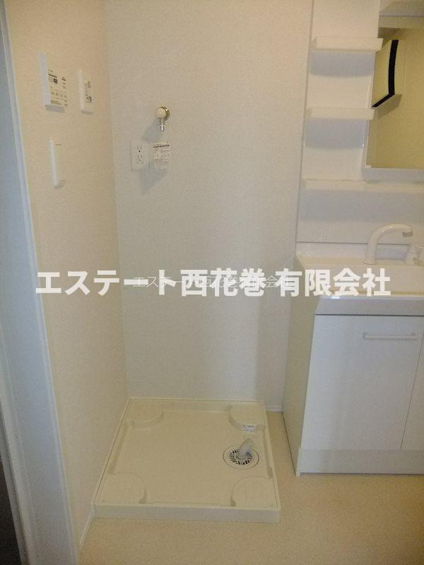 クレスト桜町の洗面所|洗濯機置き場