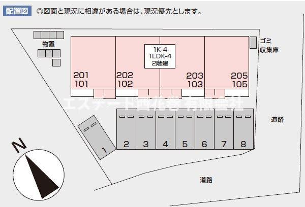 クレスト桜町の区画図|配置図