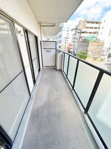都島ビューハイツのバルコニー