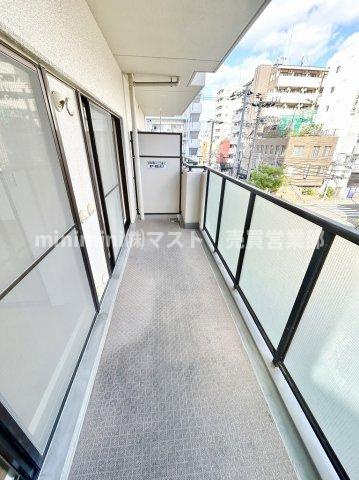 都島ビューハイツのバルコニー