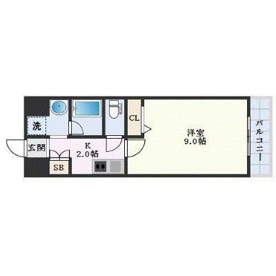 Pino楽々園の間取り