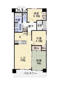 水鉄アーバンコンフォート岩出の間取り