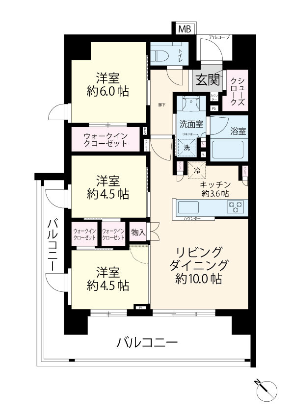 約67.49㎡の3LDK