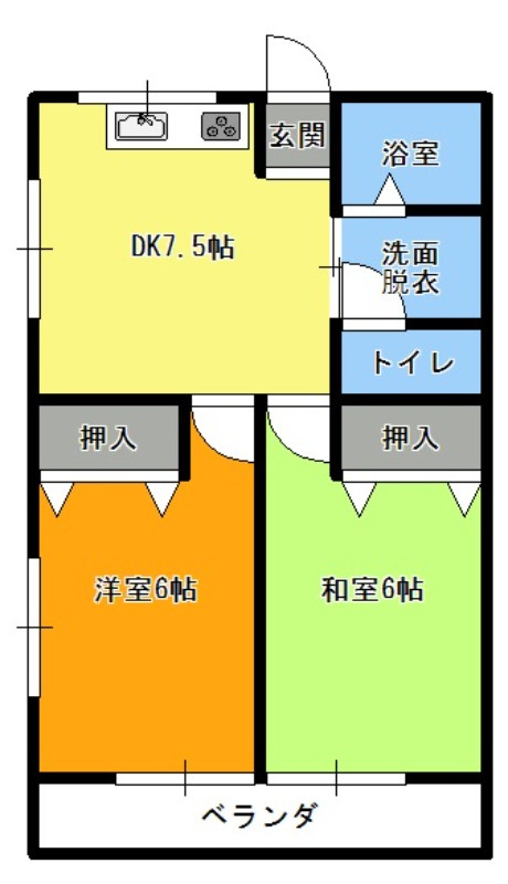 シーサイドハイツM＆Mの間取り