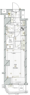 【間取り】 | レガリス西日暮里ｽﾃｰｼｮﾝﾌﾛﾝﾄ