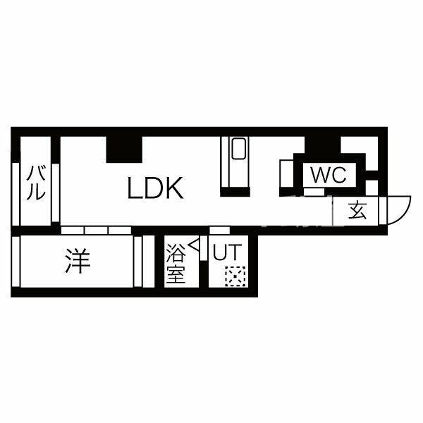 コスモ釣鐘町　BRAVI不動産の間取り|【コスモ釣鐘町】間取りです