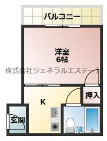 シャルマン南野の間取り