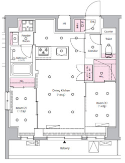 【間取り】 | SYFORME NISHI-SUGAMO | A2